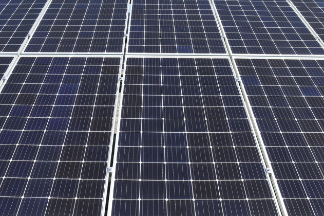 Solar installation team at work